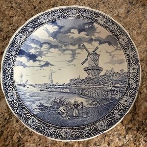 Boch Delfs classic blue on white platter made in Holland